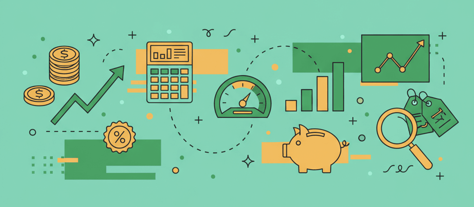 Editorial flat-vector illustration for The Chatbot KPIs Your Board Actually Cares About (2026)