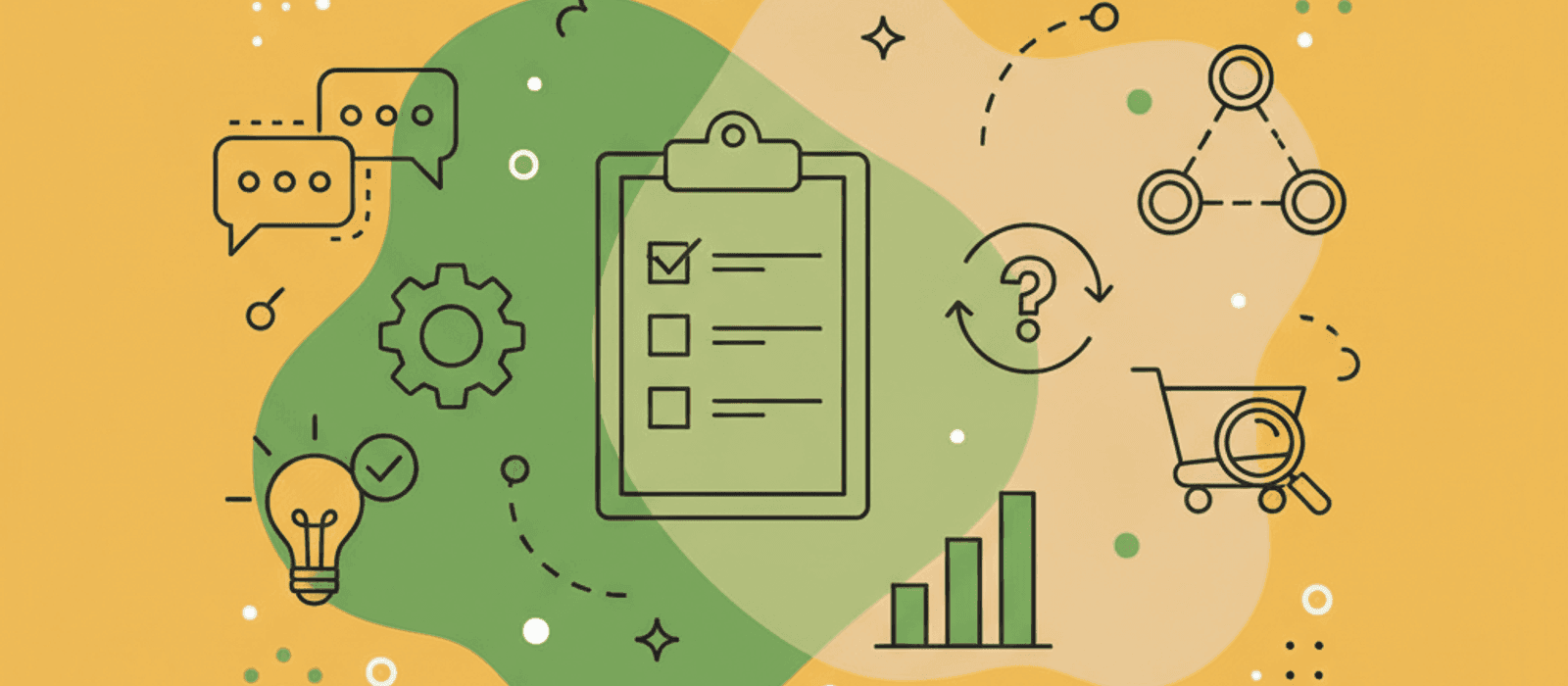 Editorial flat-vector illustration for Chatbot Vendor Evaluation Checklist: What to Ask Before You Buy, Trial, or Sign