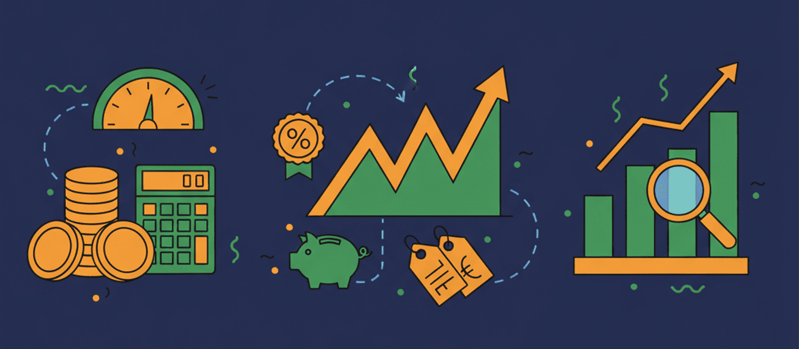 Editorial flat-vector illustration for AI Chatbot Pricing — The Three Models, and How to Tell Which One Fits You (2026)