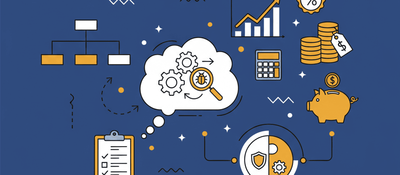 Editorial flat-vector illustration for Step-by-Step Reasoning for a Support Chatbot: When It Helps, How to Prompt It, and How to Test the Cost