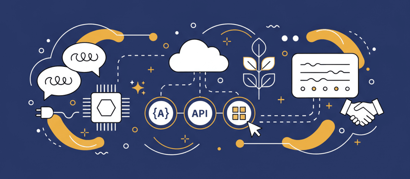Editorial flat-vector illustration for How to Summarize Chatbot Conversations for a Human Handoff