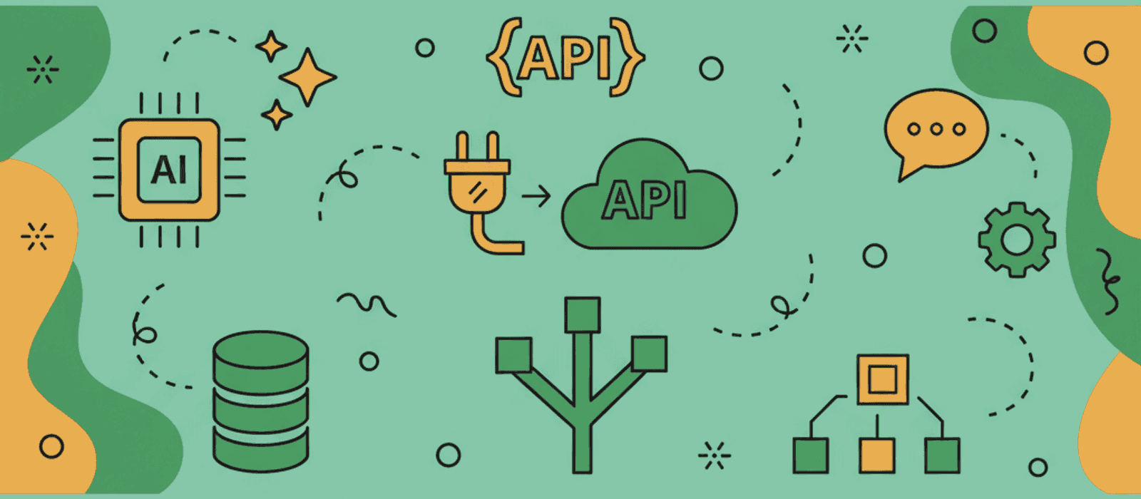 Editorial flat-vector illustration for Agentic RAG for a Chatbot: Decide If You Need It, Then Add It in Four Steps
