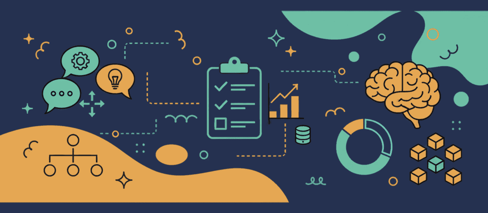 Editorial flat-vector illustration for Chatbot Personalization: The Three Mechanics That Actually Change What a Bot Says