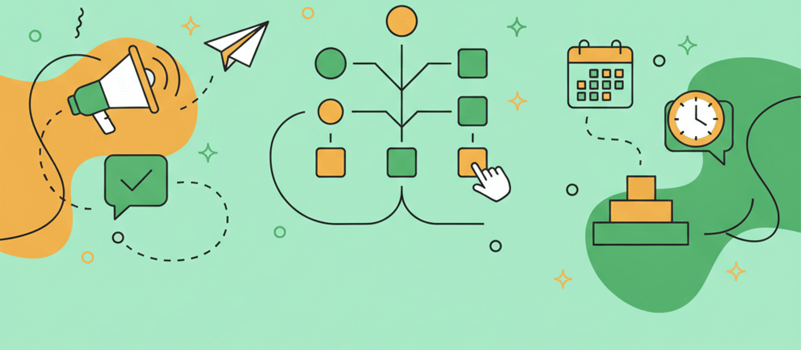 Editorial flat-vector illustration for Entity Extraction in Practice: Capturing Clean Data from Messy Messages (2026)